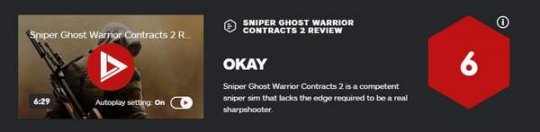 《狙击手：幽灵战士契约2》IGN 6分 AI敌人毁了游戏体验