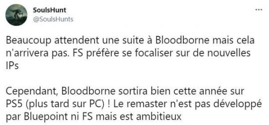 业内人士爆料《血源》将推出重制版 登陆PS5和PC平台
